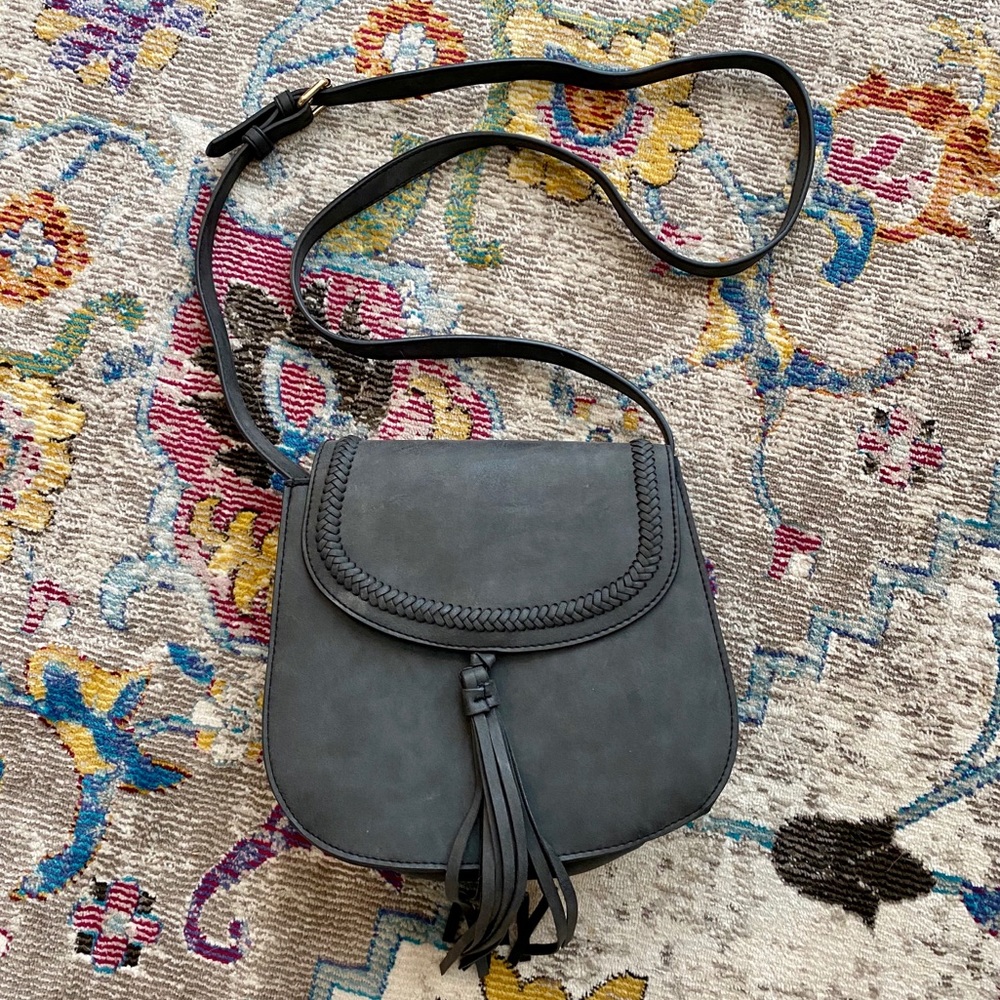 Dark Gray Saddle Bag